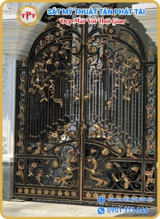 Cửa cổng sắt mỷ thuật